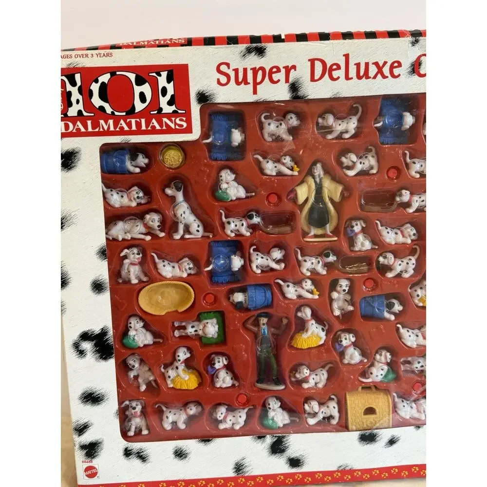 1999 Mattel Disney 101 Dalmatians Super Deluxe Giftset #66466 82 Pc Vintage